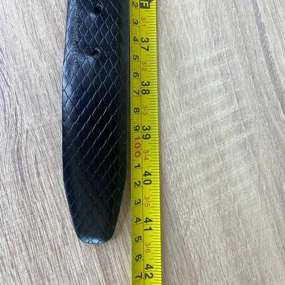 Robert Graham Men's Black Textured Leather Belt Size 34 - Picture 5 of 8